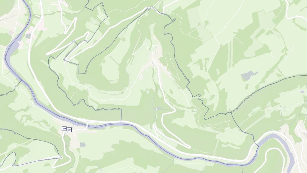 Aperçu cartographique de Liebvillers, centré sur la commune
