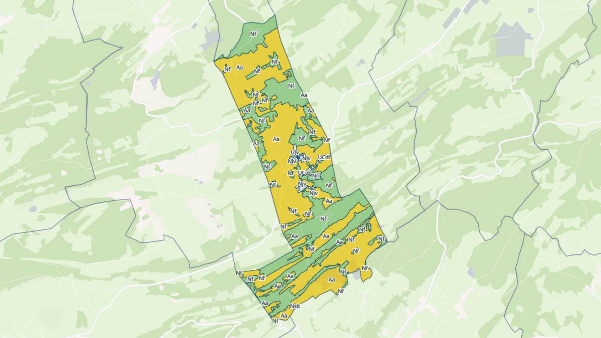 Aperçu cartographique de Longemaison, centré sur la commune