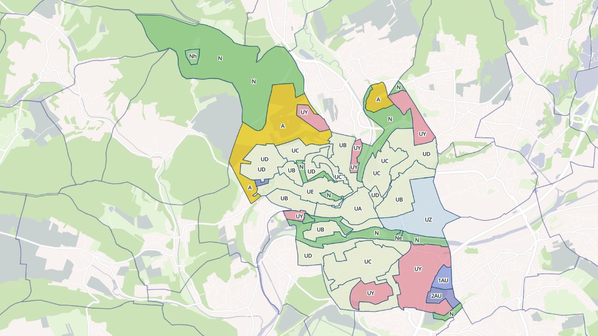 Aperçu cartographique de Montbéliard, centré sur la commune