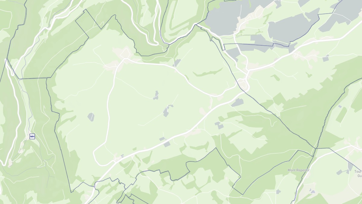 Aperçu cartographique de Mont-de-Laval, centré sur la commune