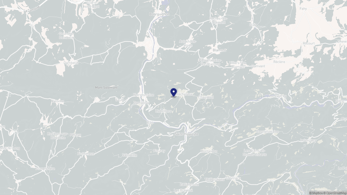 Aperçu cartographique de Montécheroux, centré sur la commune