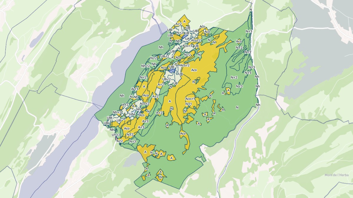 Aperçu cartographique de Montperreux, centré sur la commune