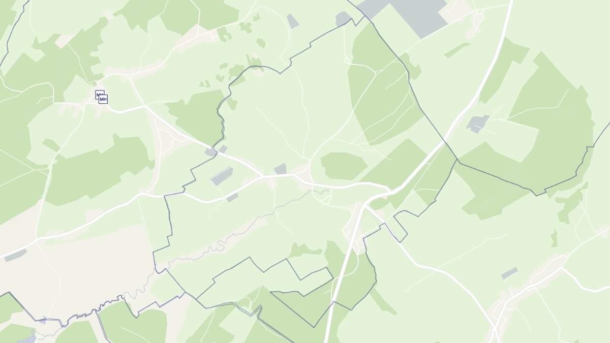 Aperçu cartographique de Narbief, centré sur la commune