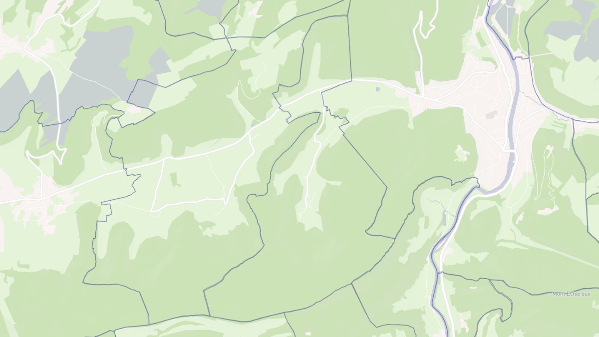 Aperçu cartographique de Neuchâtel-Urtière, centré sur la commune