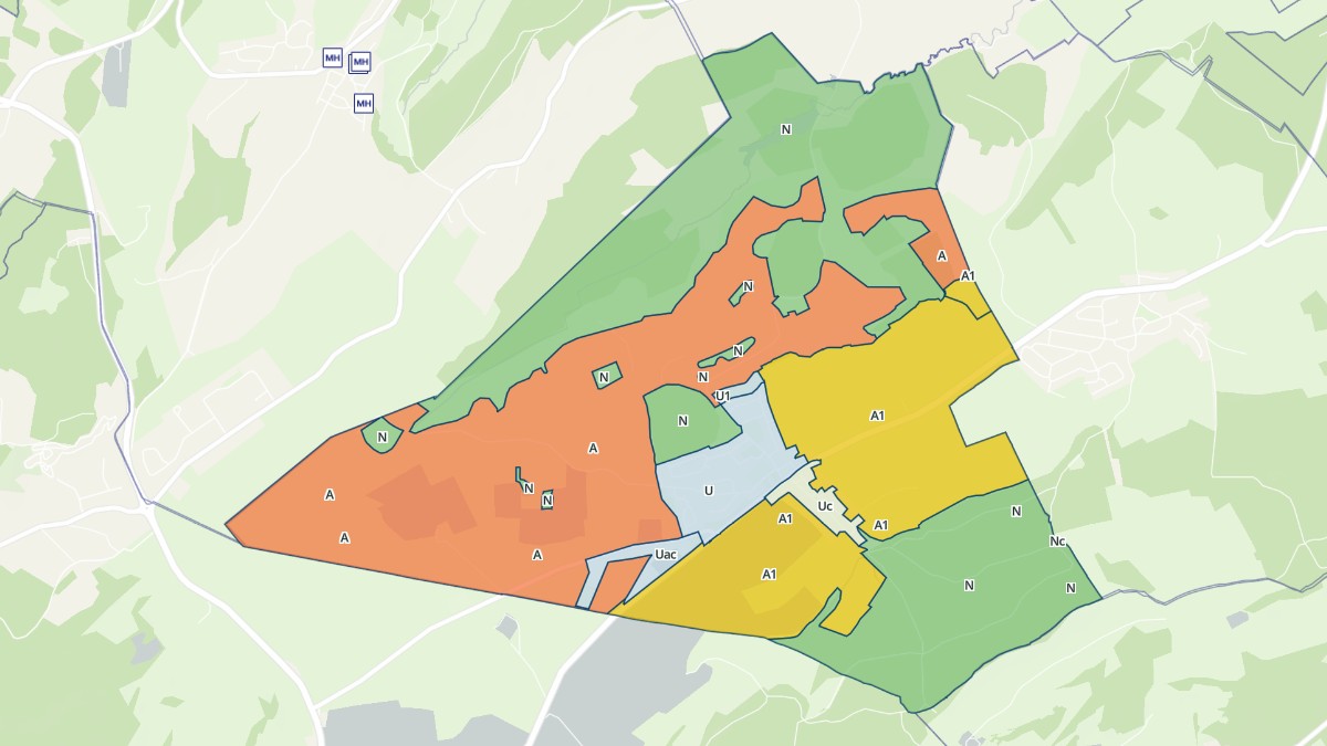 Aperçu cartographique de Noël-Cerneux, centré sur la commune