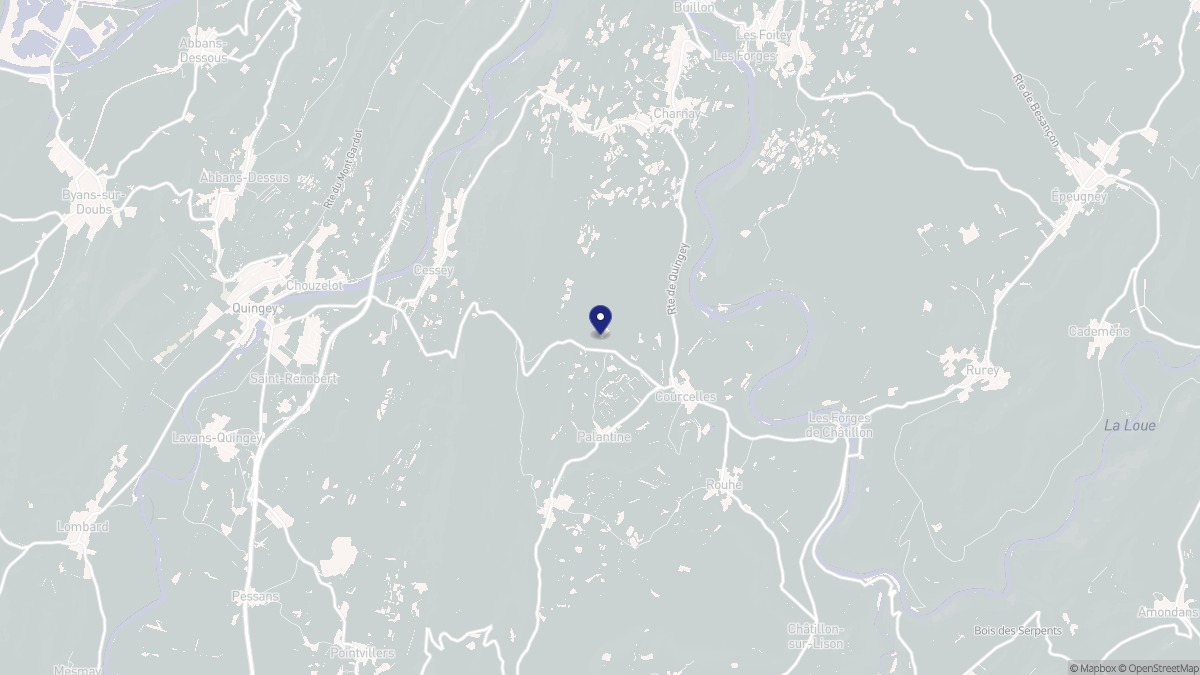 Aperçu cartographique de Palantine, centré sur la commune