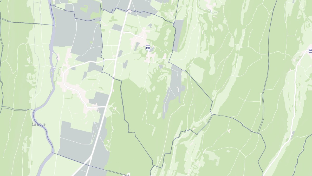 Aperçu cartographique de Paroy, centré sur la commune