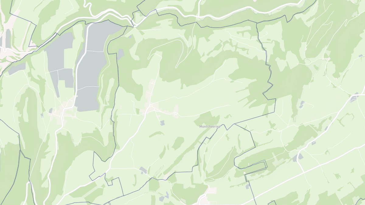 Aperçu cartographique de Péseux, centré sur la commune