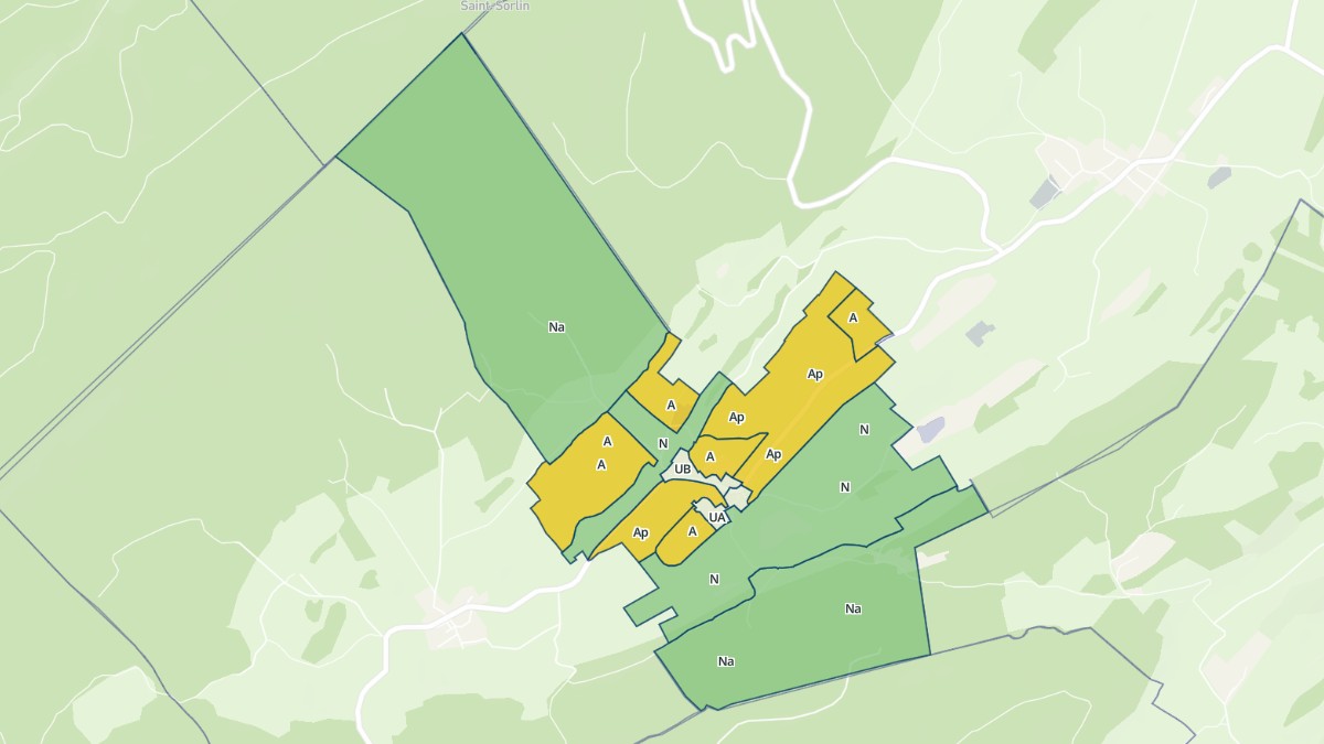 Aperçu cartographique de Reculfoz, centré sur la commune