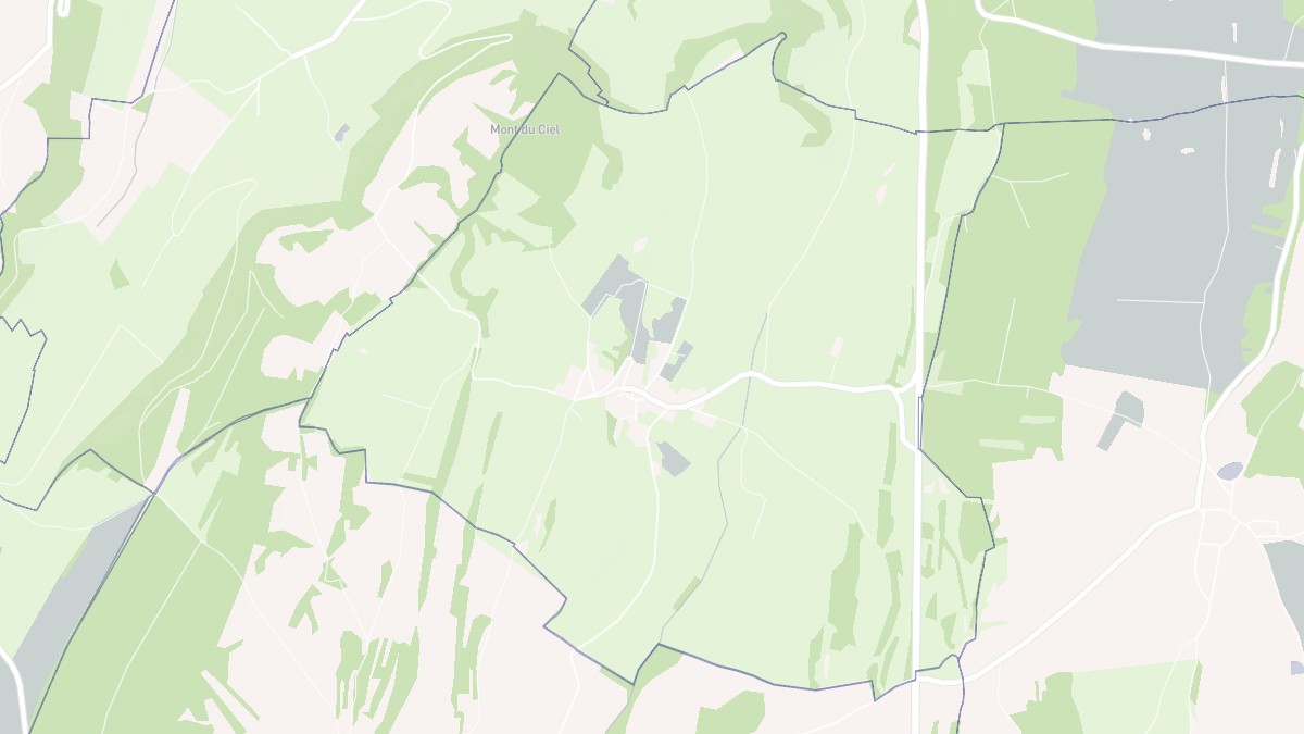 Aperçu cartographique de Rillans, centré sur la commune