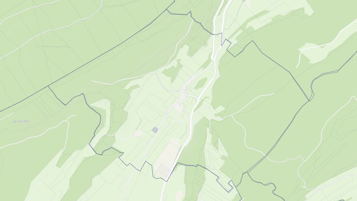 Aperçu cartographique de Rondefontaine, centré sur la commune