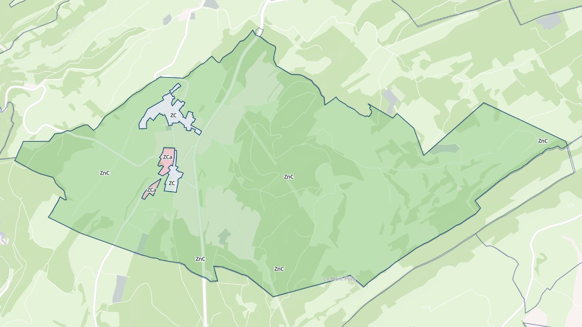 Aperçu cartographique de Saint-Gorgon-Main, centré sur la commune
