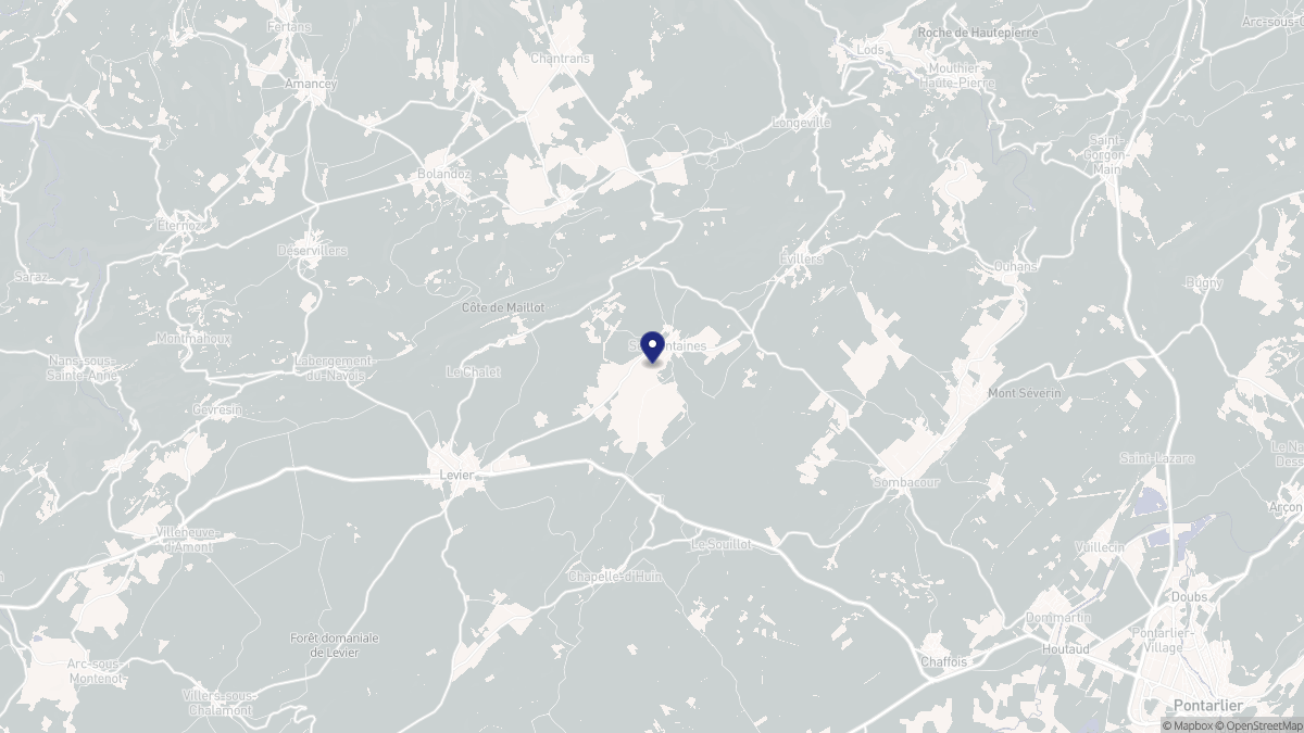 Aperçu cartographique de Septfontaines, centré sur la commune