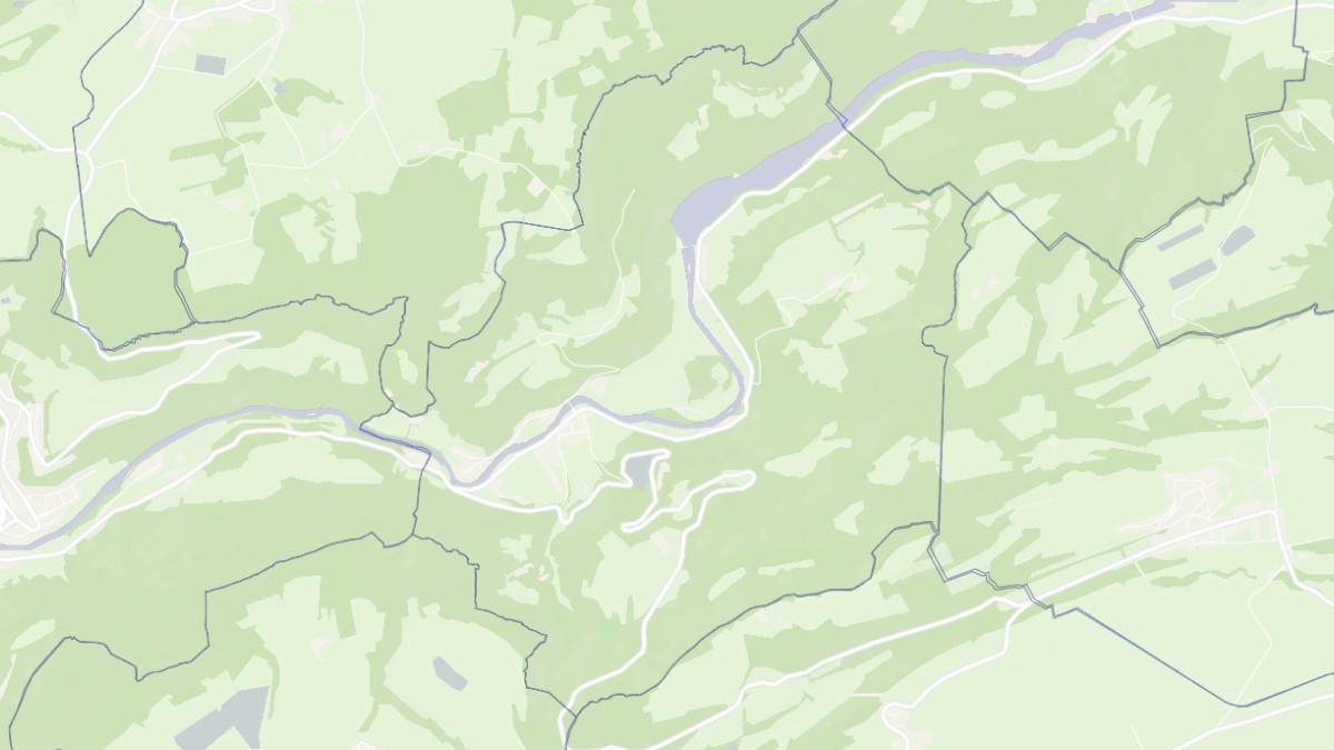 Aperçu cartographique de Soulce-Cernay, centré sur la commune