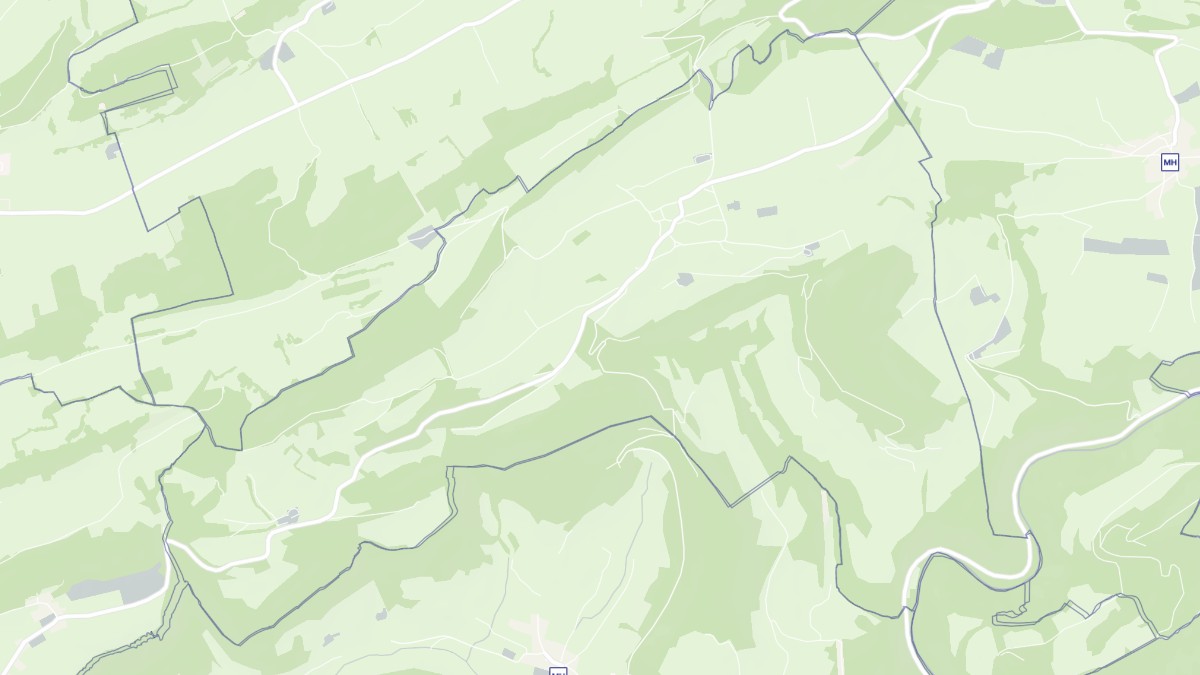 Aperçu cartographique de Valoreille, centré sur la commune