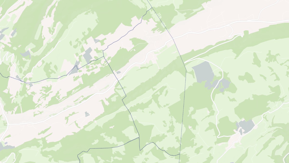 Aperçu cartographique de Verrières-de-Joux, centré sur la commune