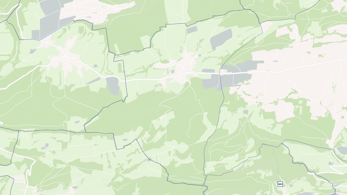 Aperçu cartographique de Villars-lès-Blamont, centré sur la commune