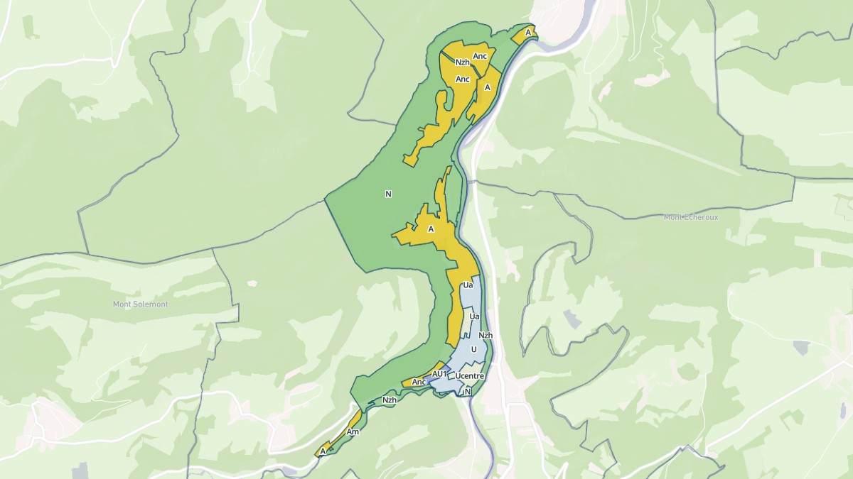 Aperçu cartographique de Villars-sous-Dampjoux, centré sur la commune