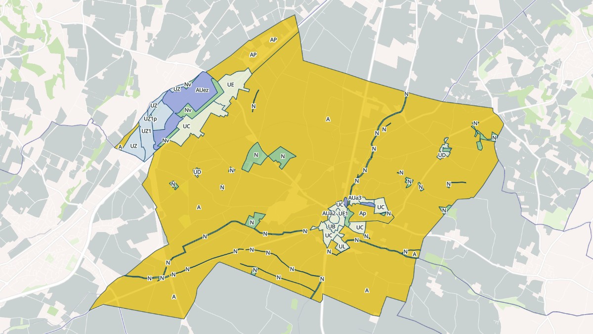 Aperçu cartographique de Alixan, centré sur la commune
