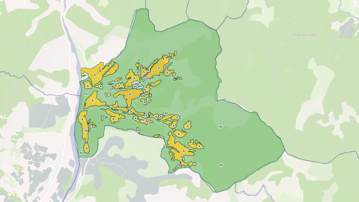 Aperçu cartographique de Barsac, centré sur la commune