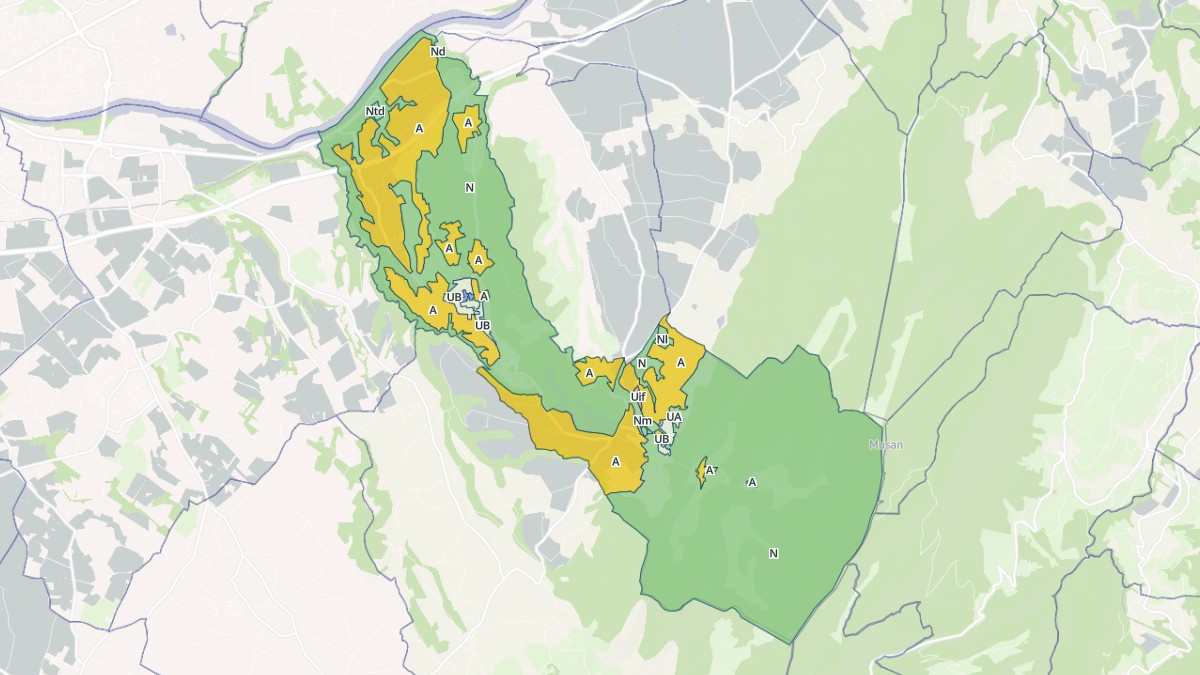 Aperçu cartographique de Beauregard-Baret, centré sur la commune