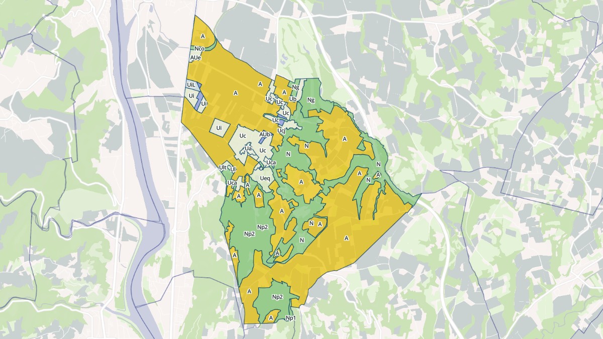 Aperçu cartographique de Beausemblant, centré sur la commune