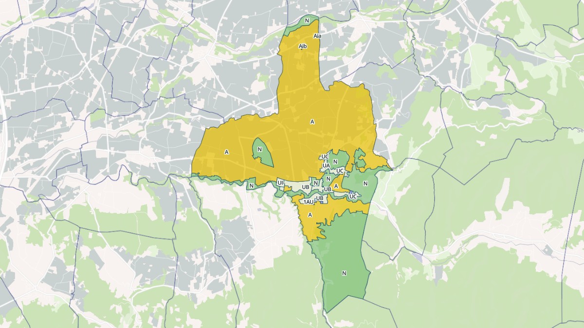 Aperçu cartographique de La Bégude-de-Mazenc, centré sur la commune