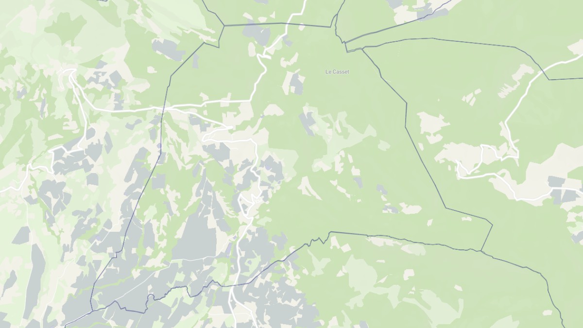 Aperçu cartographique de Bellecombe-Tarendol, centré sur la commune