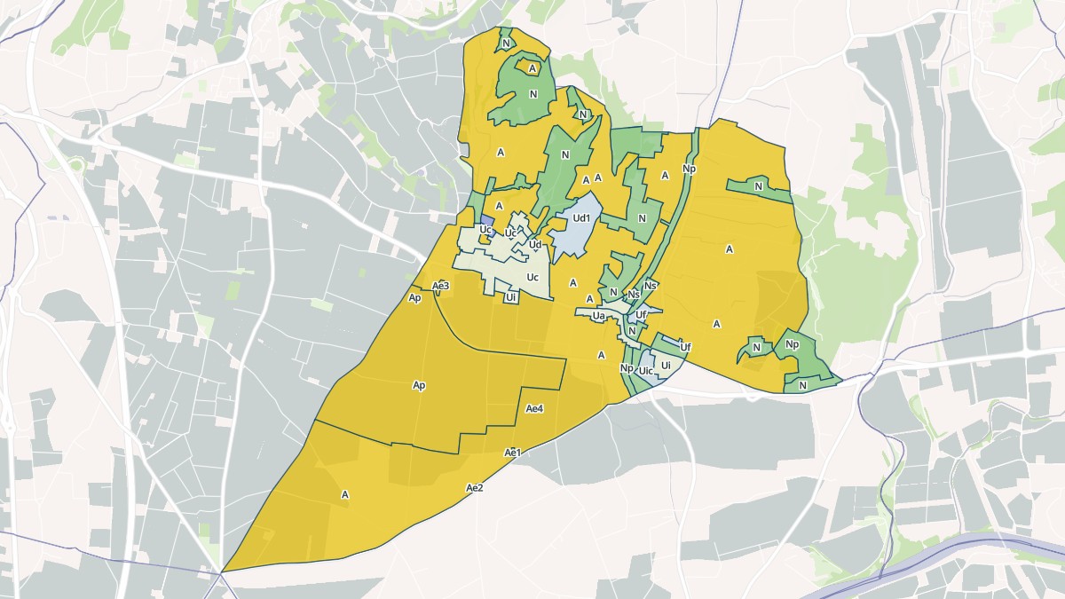 Aperçu cartographique de Chanos-Curson, centré sur la commune