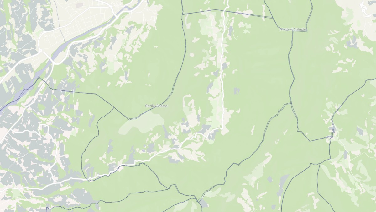 Aperçu cartographique de Châteauneuf-de-Bordette, centré sur la commune