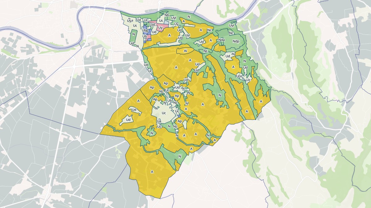 Aperçu cartographique de Chatuzange-le-Goubet, centré sur la commune