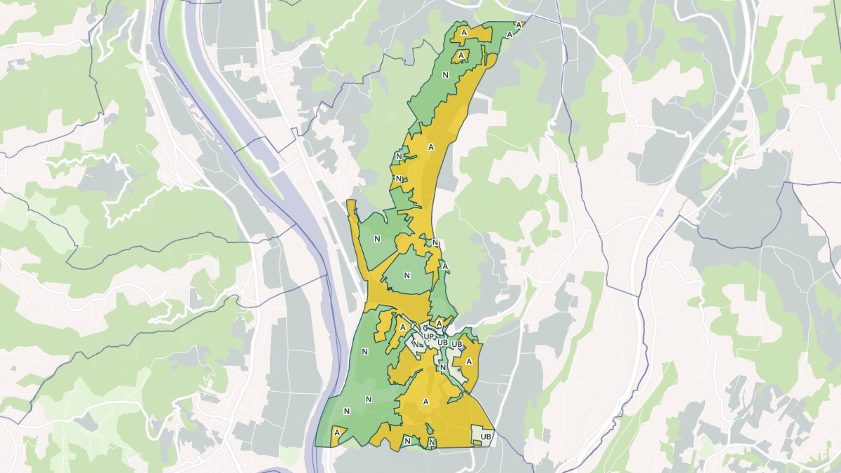 Aperçu cartographique de Crozes-Hermitage, centré sur la commune