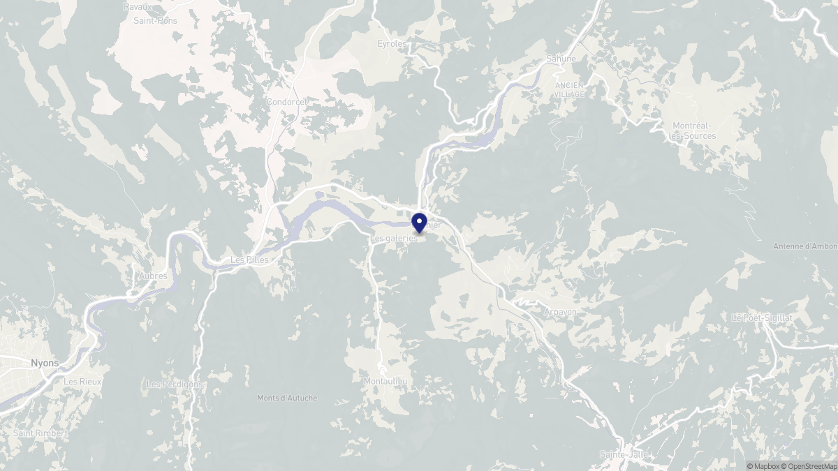 Aperçu cartographique de Curnier, centré sur la commune