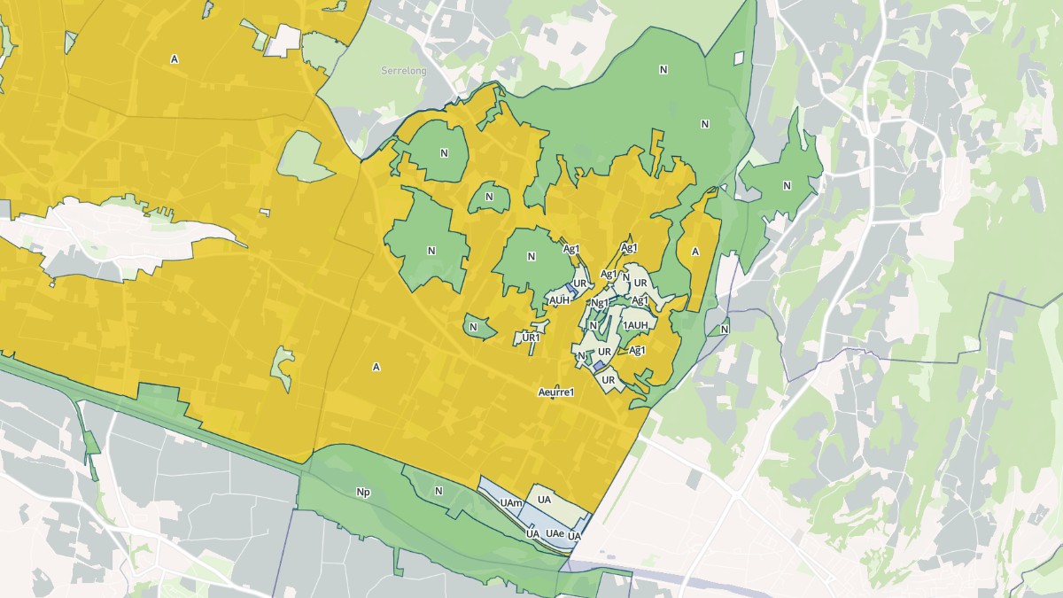 Aperçu cartographique de Eurre, centré sur la commune