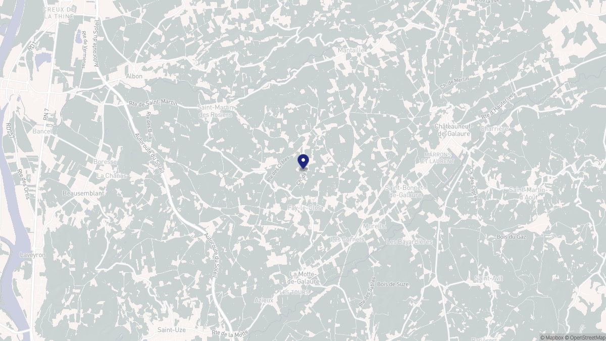 Aperçu cartographique de Fay-le-Clos, centré sur la commune