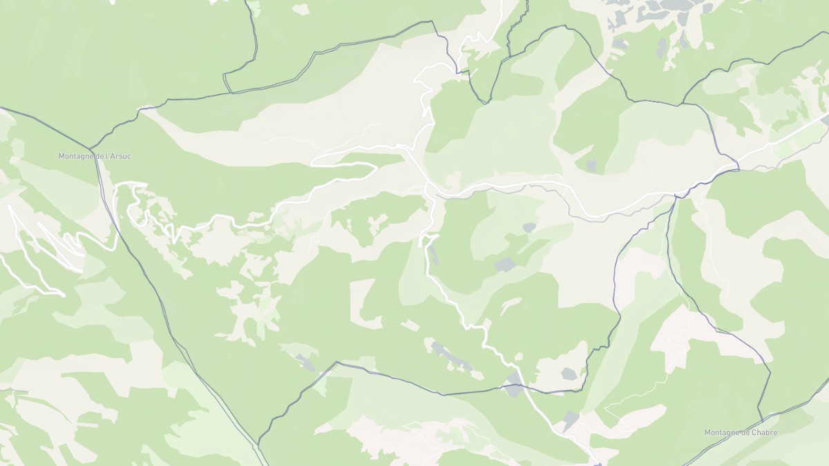 Aperçu cartographique de Laborel, centré sur la commune