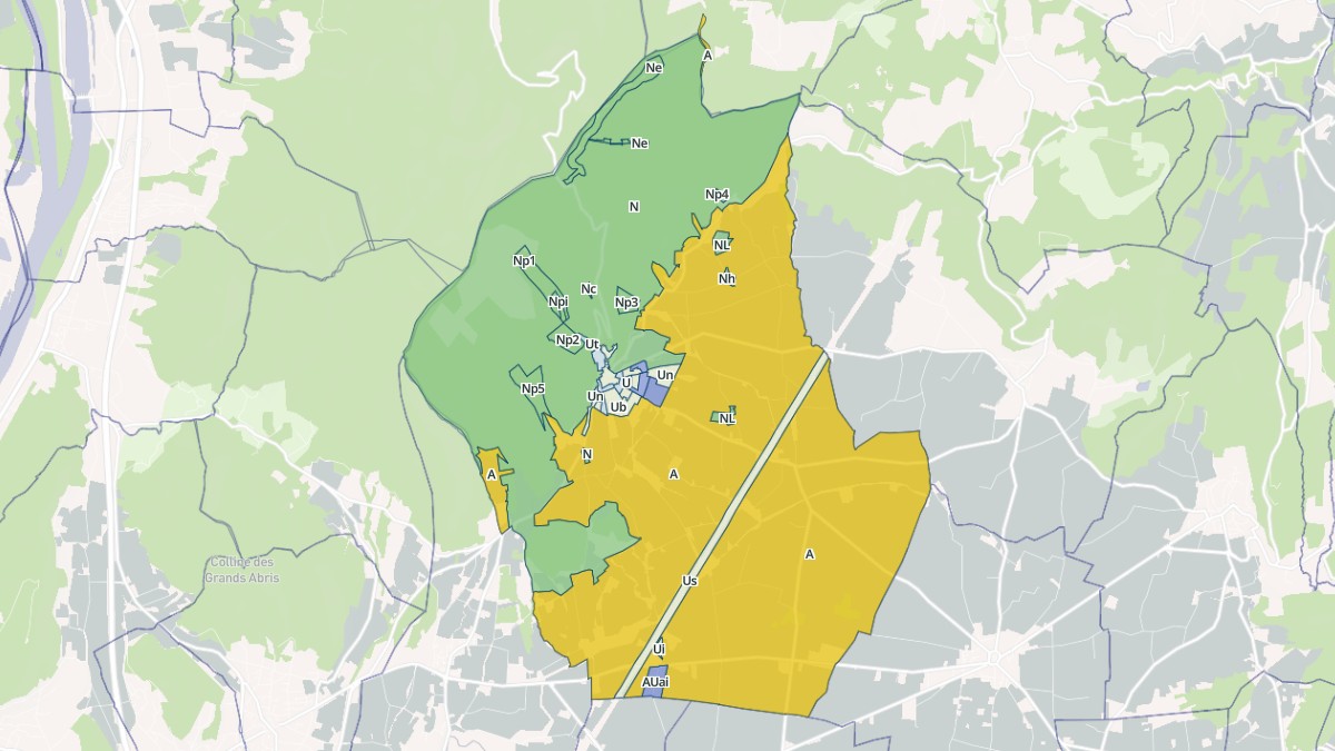 Aperçu cartographique de Marsanne, centré sur la commune