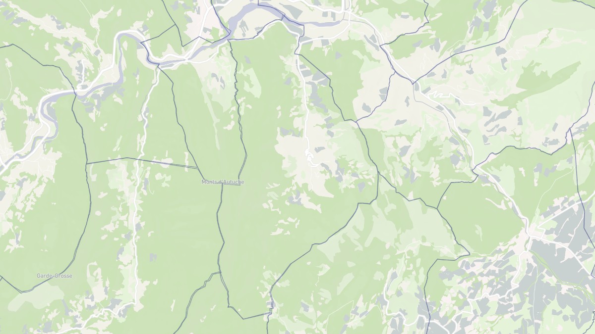 Aperçu cartographique de Montaulieu, centré sur la commune