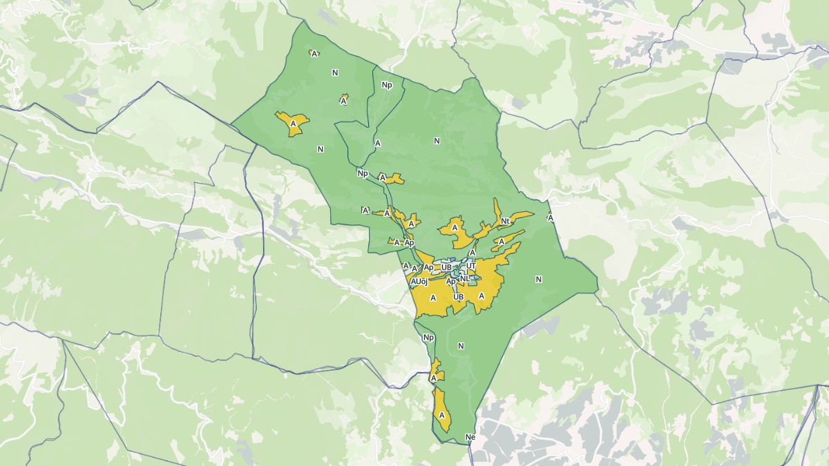 Aperçu cartographique de Montbrun-les-Bains, centré sur la commune