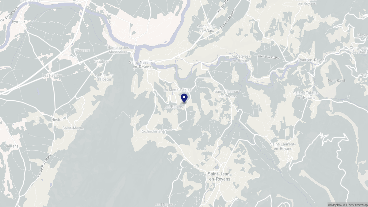 Aperçu cartographique de La Motte-Fanjas, centré sur la commune