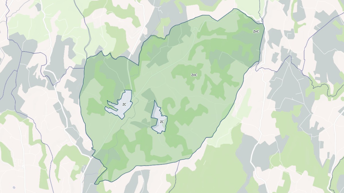 Aperçu cartographique de Parnans, centré sur la commune