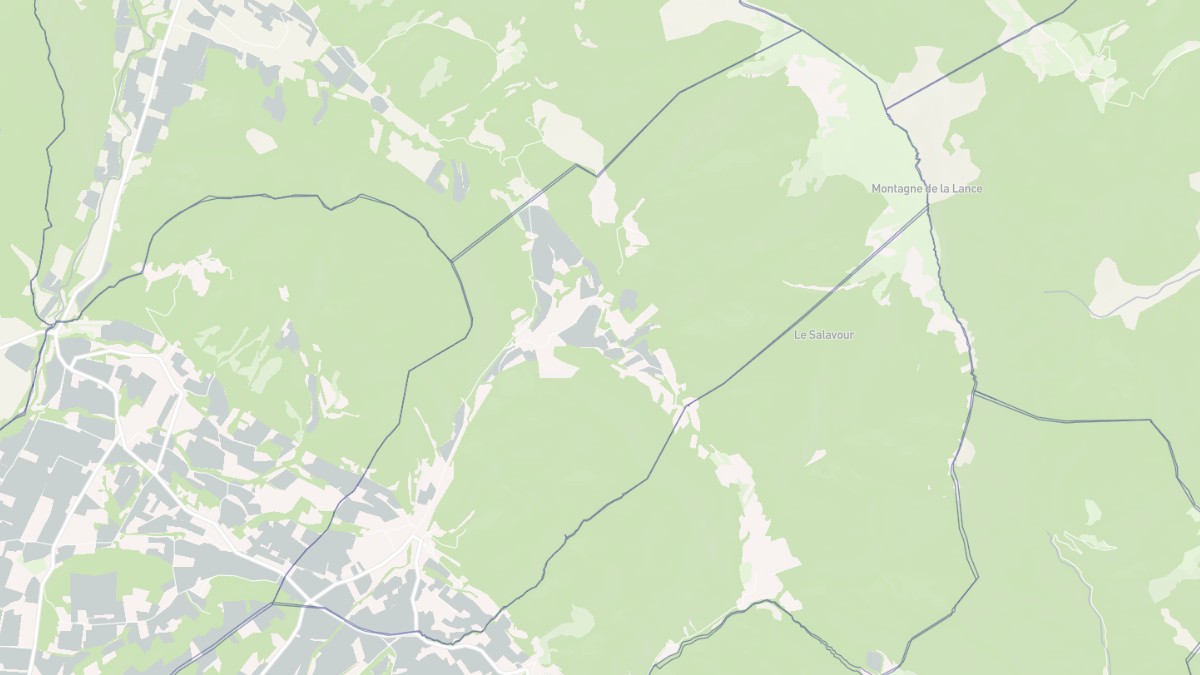 Aperçu cartographique de Le Pègue, centré sur la commune