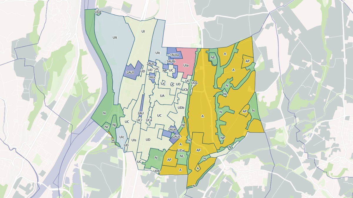 Aperçu cartographique de Portes-lès-Valence, centré sur la commune