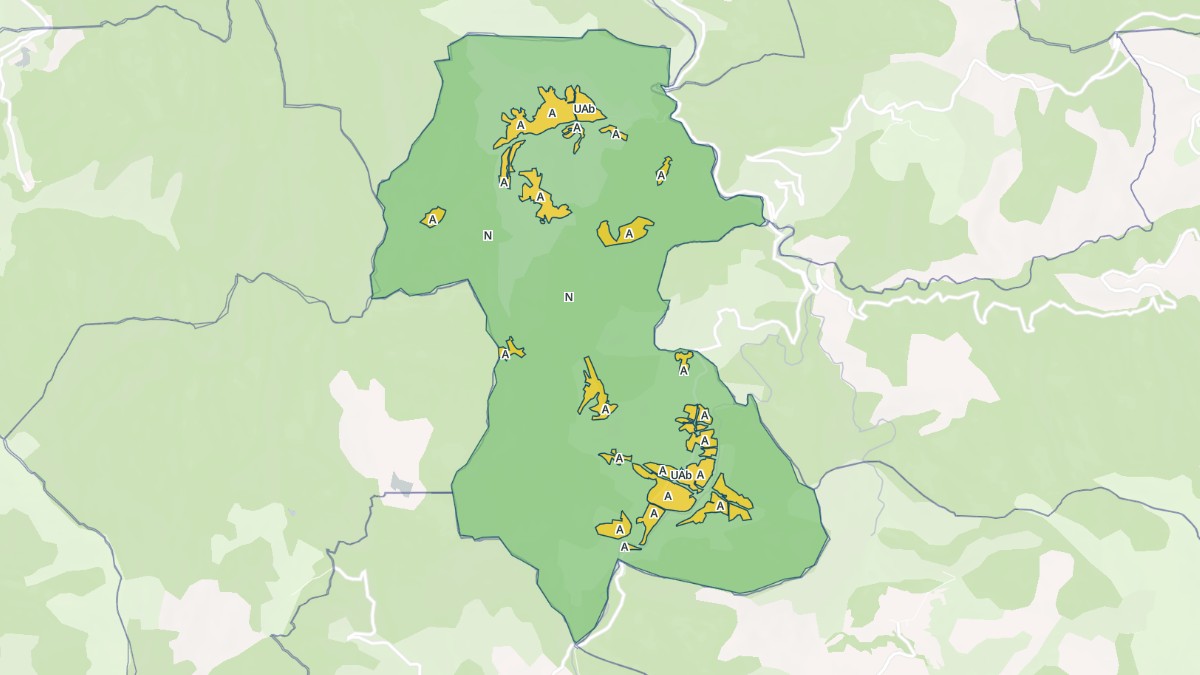 Aperçu cartographique de Pradelle, centré sur la commune