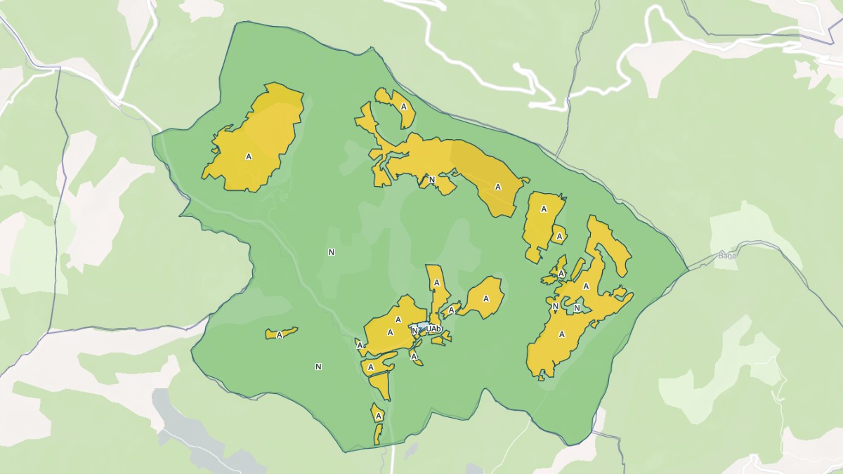 Aperçu cartographique de Les Prés, centré sur la commune