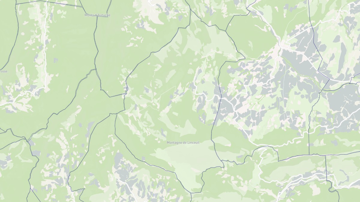 Aperçu cartographique de Rochebrune, centré sur la commune