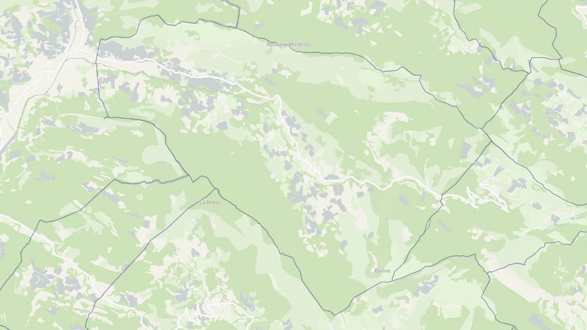 Aperçu cartographique de La Roche-sur-le-Buis, centré sur la commune