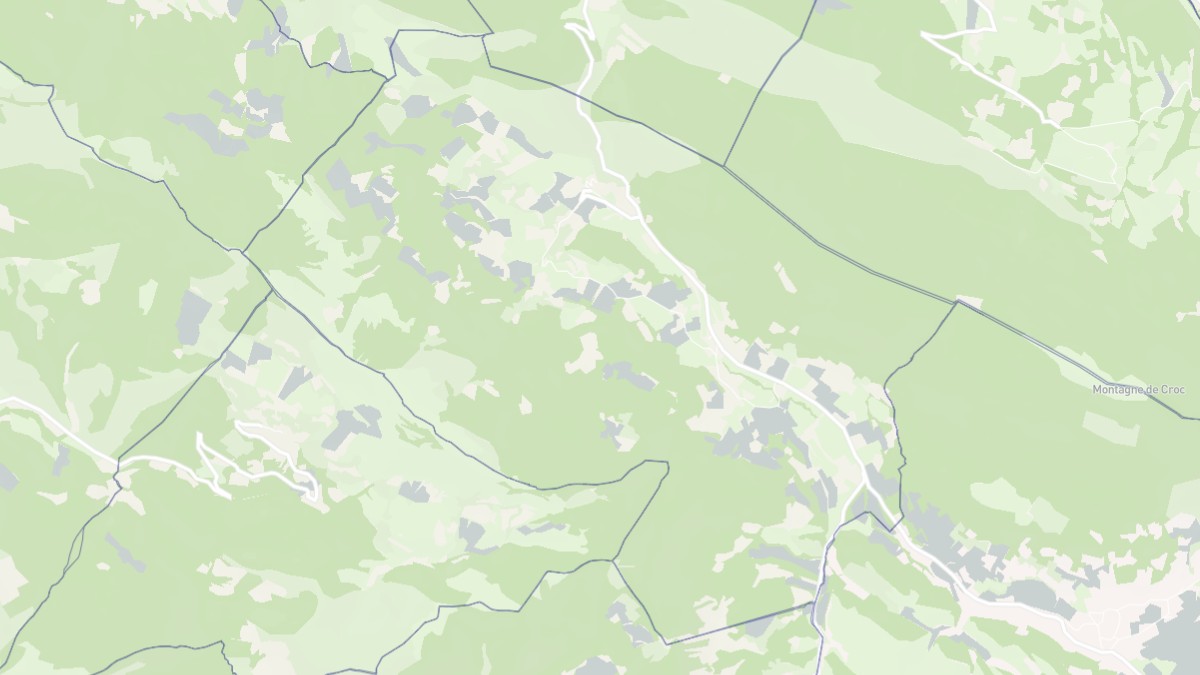 Aperçu cartographique de La Rochette-du-Buis, centré sur la commune