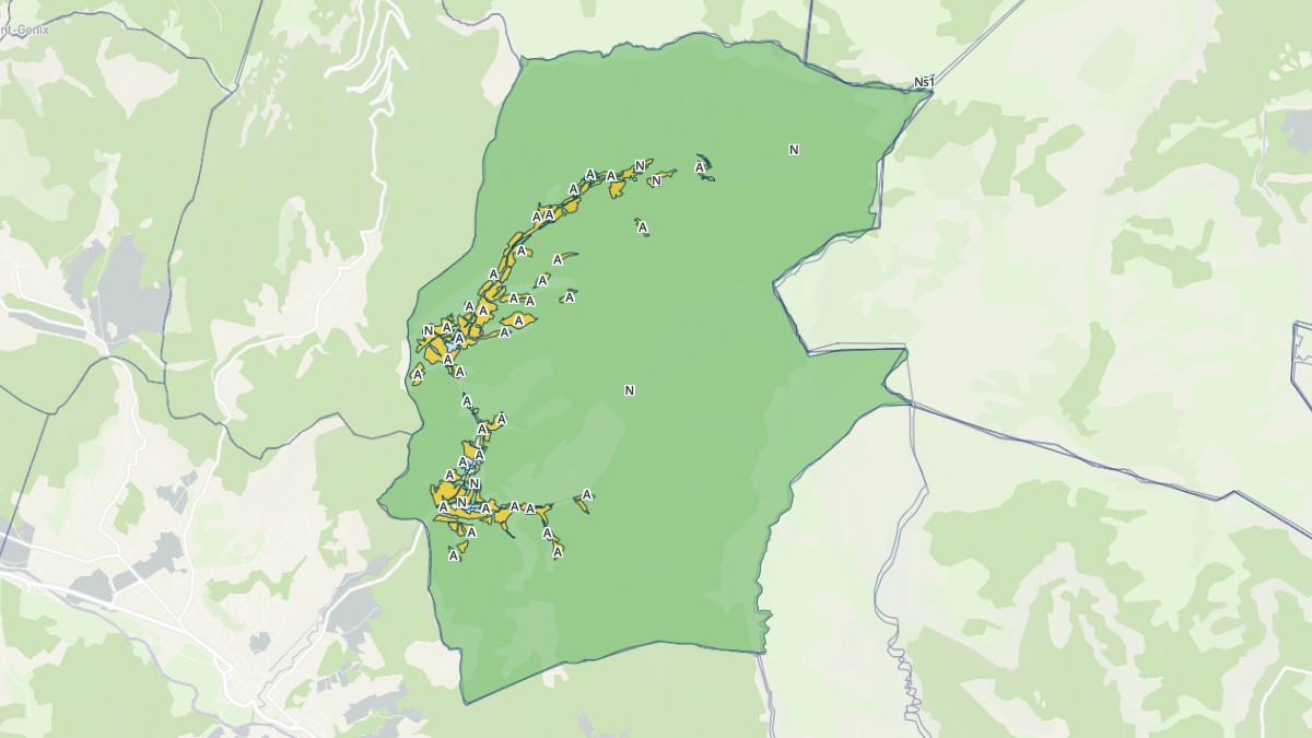 Aperçu cartographique de Romeyer, centré sur la commune