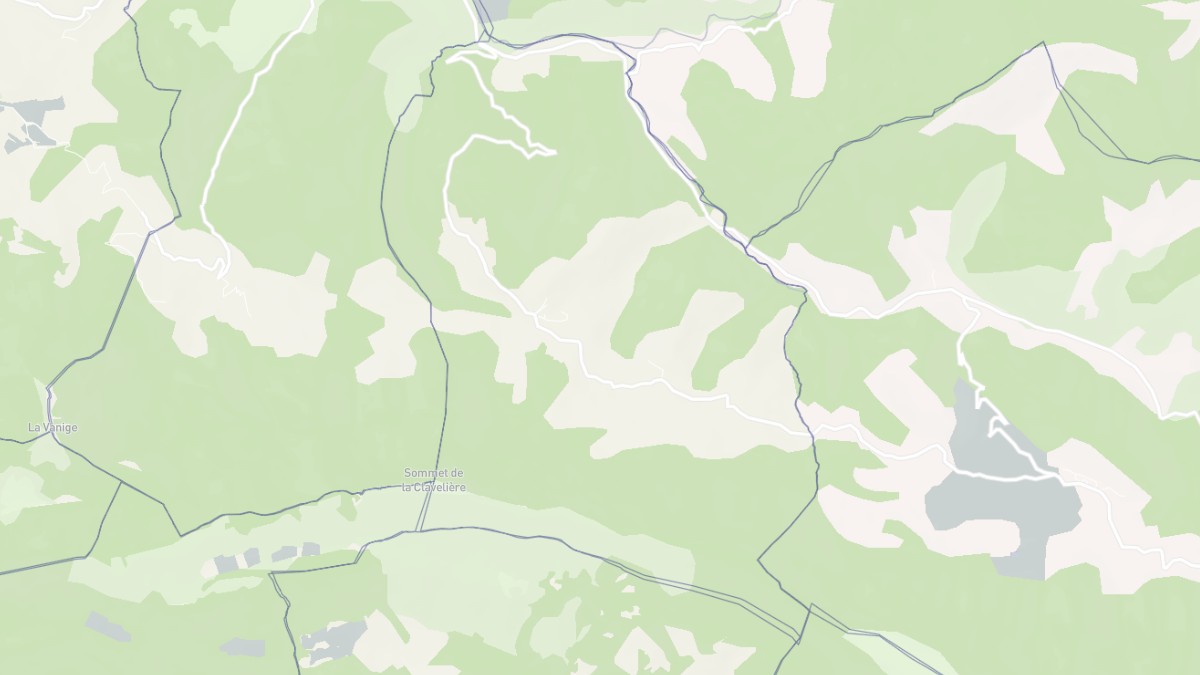 Aperçu cartographique de Roussieux, centré sur la commune
